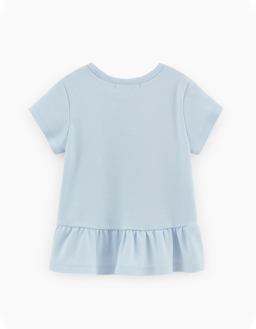 Небесно-голубая туника для девочки