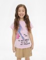 Светло-сиреневая футболка для девочки