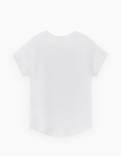 Белая футболка для девочки