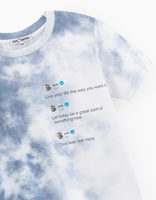 Футболка с принтом тай-дай для мальчика