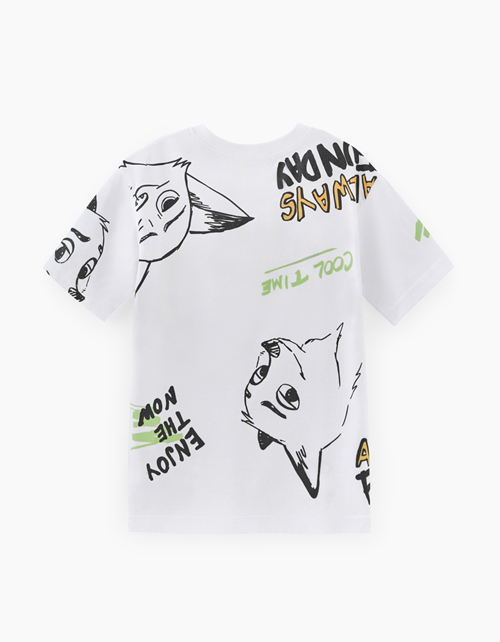 Белая футболка для мальчика