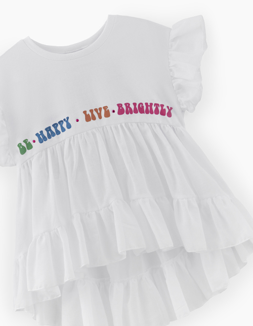 Туника белая для девочки