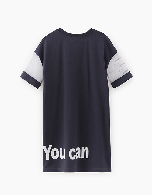 Платье-футболка графитовое