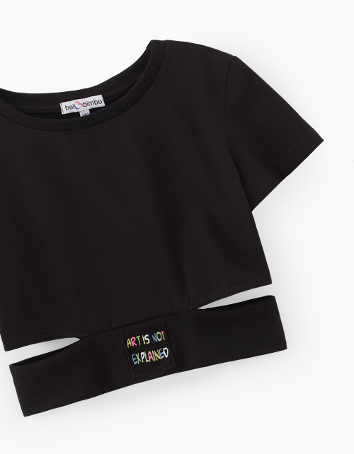 Топ чёрный для девочки