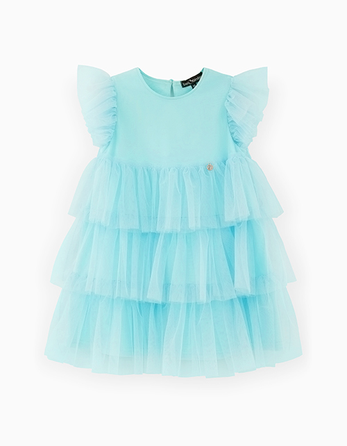 Платье нарядное бирюзовое