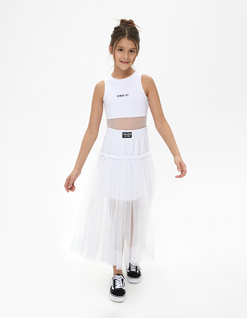 Юбка нарядная белая