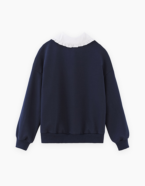 Школьный джемпер-обманка для девочки