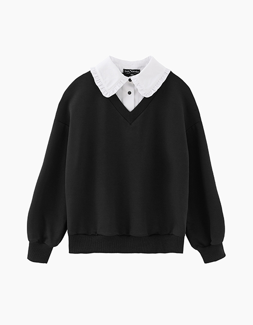 Школьный джемпер-обманка для девочки