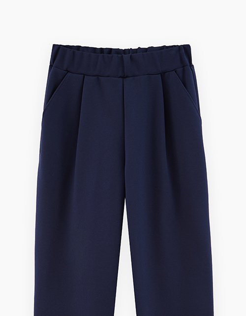 Тёмно-синие школьные брюки для девочки