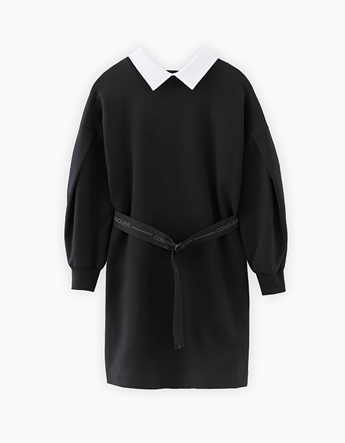 Чёрное школьное платье