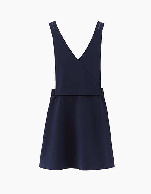 Тёмно-синий сарафан-трансформер