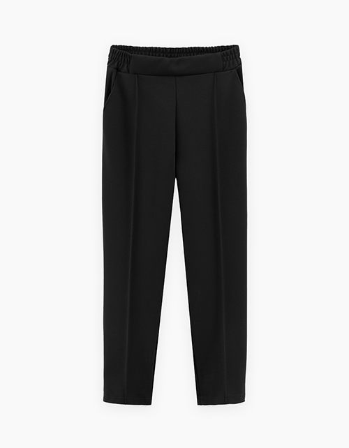 Зауженные чёрные школьные брюки для девочки Зауженные чёрные школьные брюки для девочки