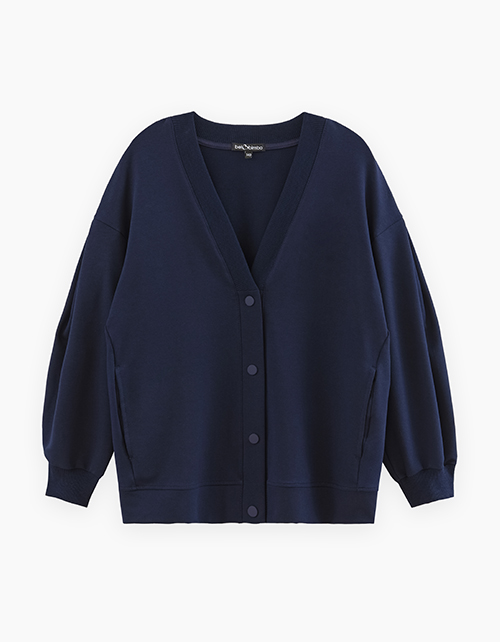 Тёмно-синий кардиган для девочки