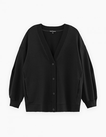 Чёрный кардиган для девочки