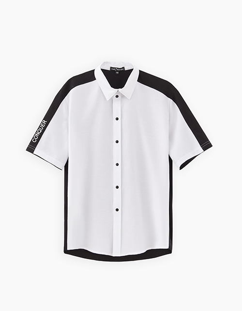 Школьная рубашка с коротким рукавом