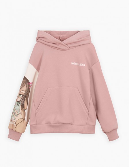 Худи тёмно-розовое для девочки Худи тёмно-розовое для девочки