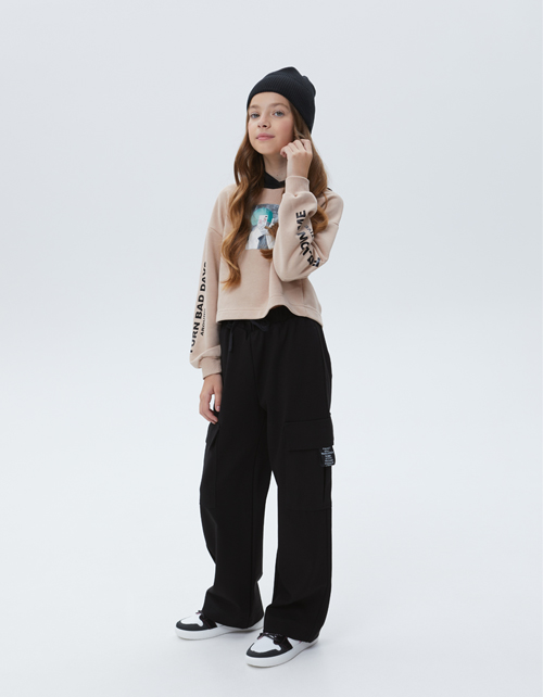 Брюки широкие для девочки