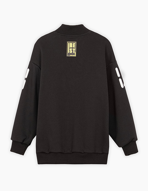 Бомбер чёрный для мальчика