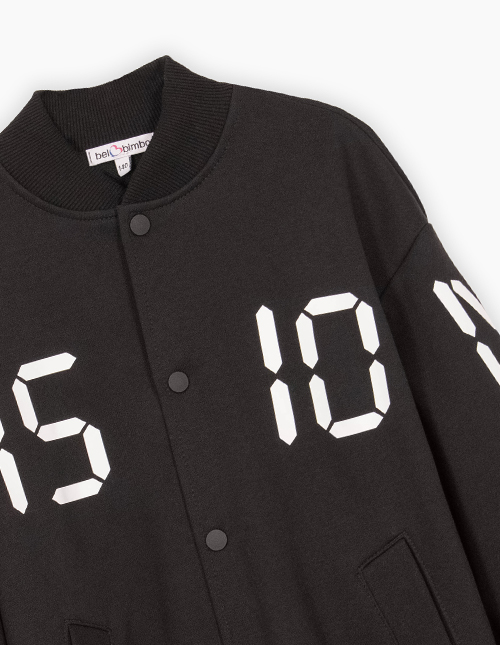 Бомбер чёрный для мальчика