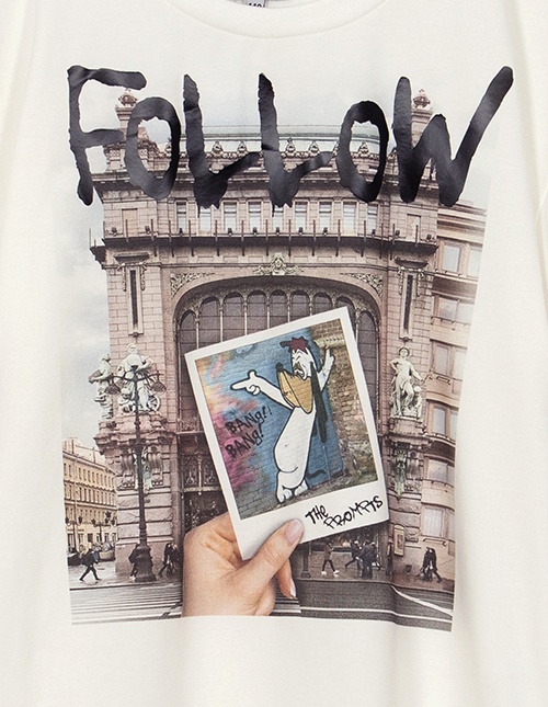 Футболка молочная для девочки