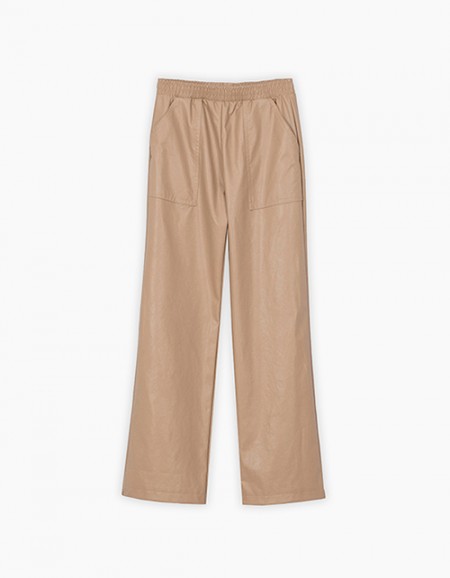 Брюки из эко-кожи для девочки