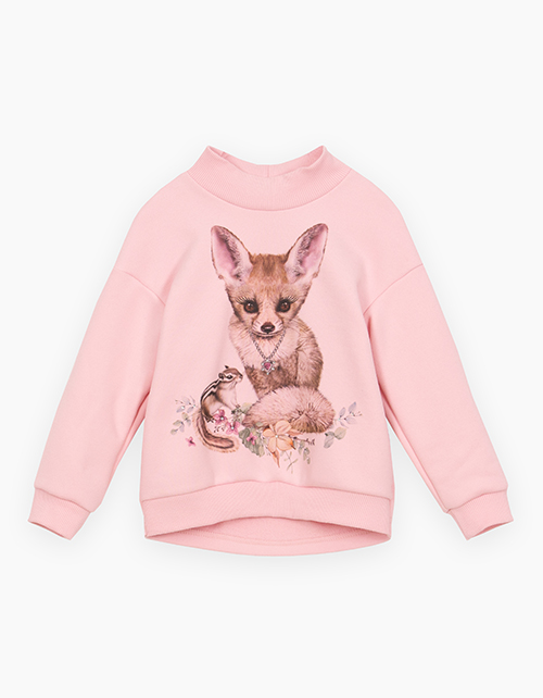 Светло-розовый свитшот для девочки Светло-розовый свитшот для девочки