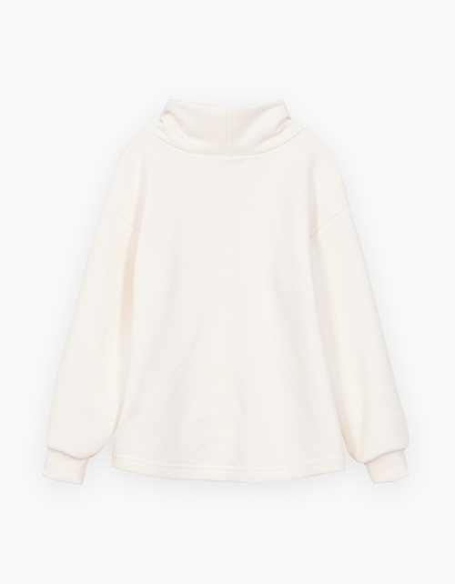 Молочный свитшот для девочки