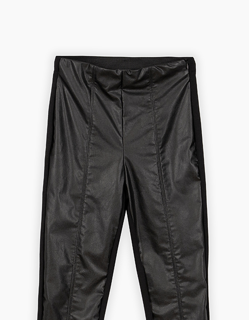 Брюки-джеггинсы чёрные для девочки