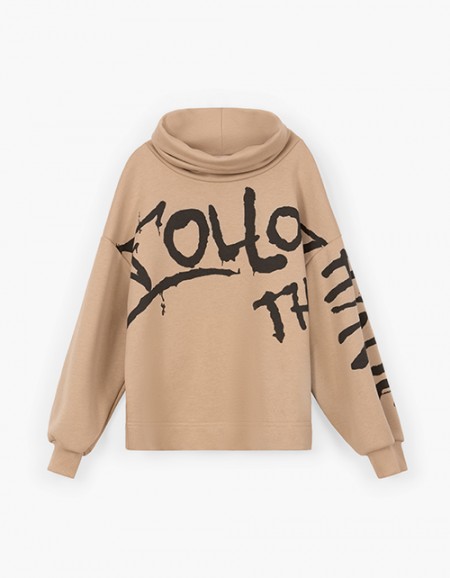 Бежевый свитшот для девочки Бежевый свитшот для девочки