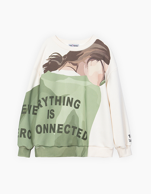 Дизайнерский свитшот для девочки