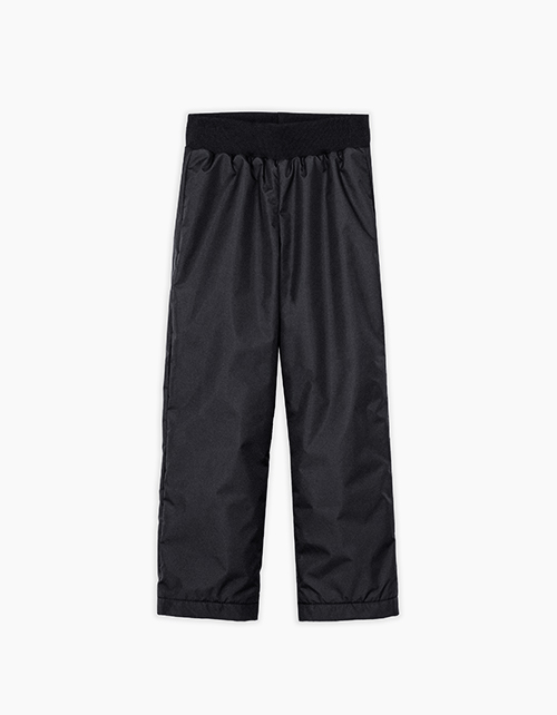 Чёрные брюки на флисе для мальчика