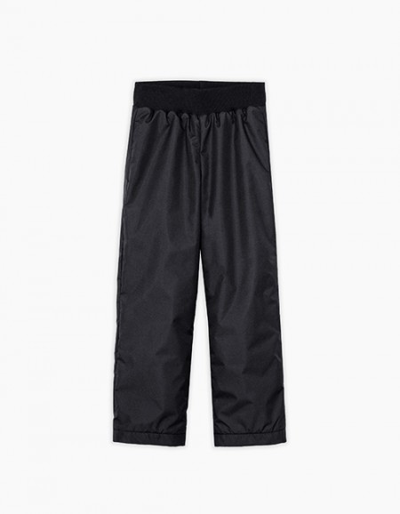 Чёрные брюки на флисе для мальчика