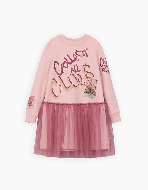 Платье с эффектом многослойности