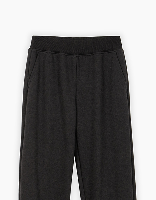 Чёрные брюки-джоггеры для девочки