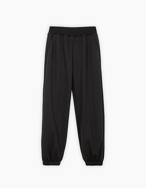 Чёрные брюки-джоггеры для девочки