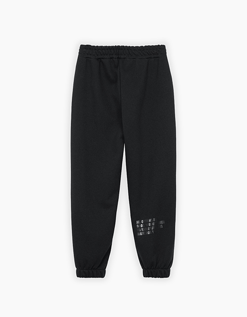 Чёрные брюки-джоггеры для мальчика