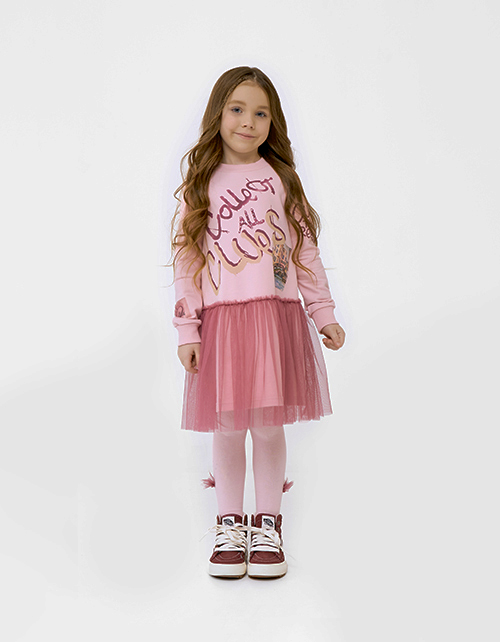 Платье с эффектом многослойности