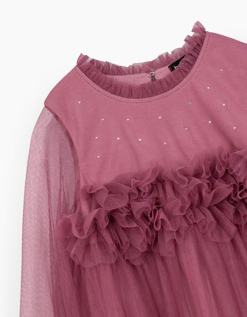 Нарядное платье благородного брусничного оттенка