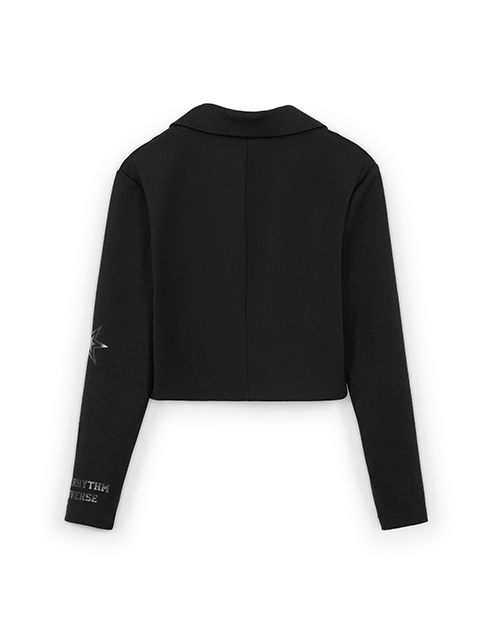 Чёрный нарядный жакет для девочки Чёрный нарядный жакет для девочки