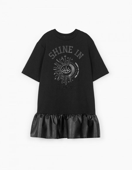 Дизайнерское чёрное нарядное платье