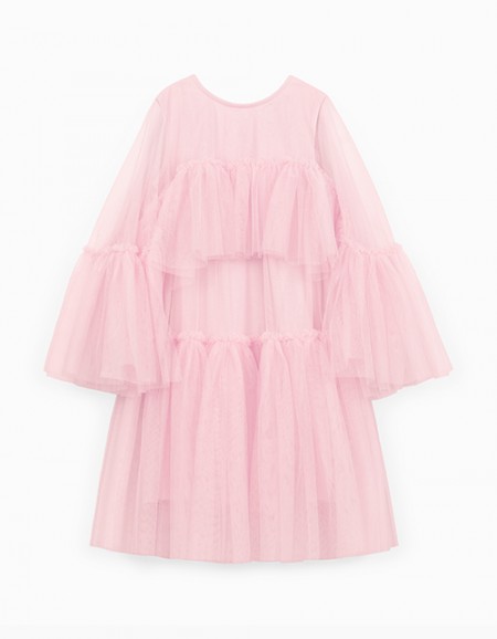 Дизайнерское светло-розовое нарядное платье Дизайнерское светло-розовое нарядное платье