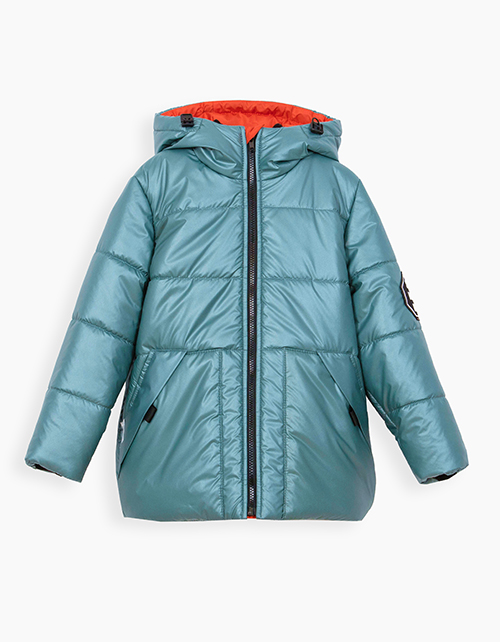 Зимняя куртка оттенка изумруд для мальчика