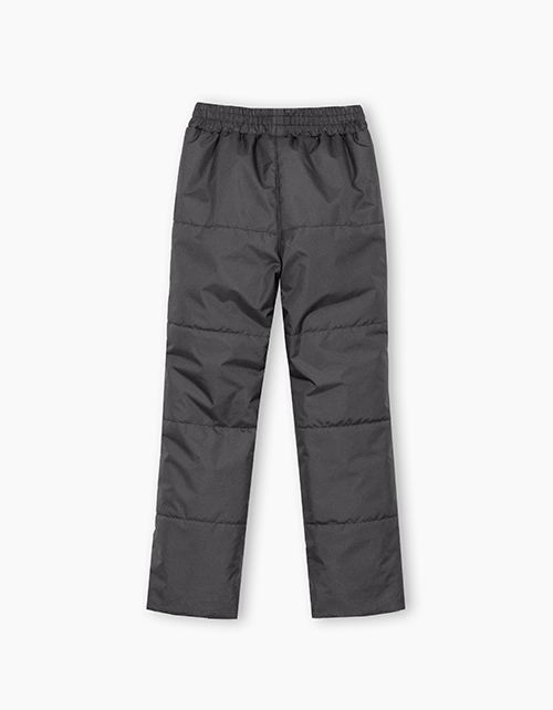 Утепленные графитовые брюки для девочки