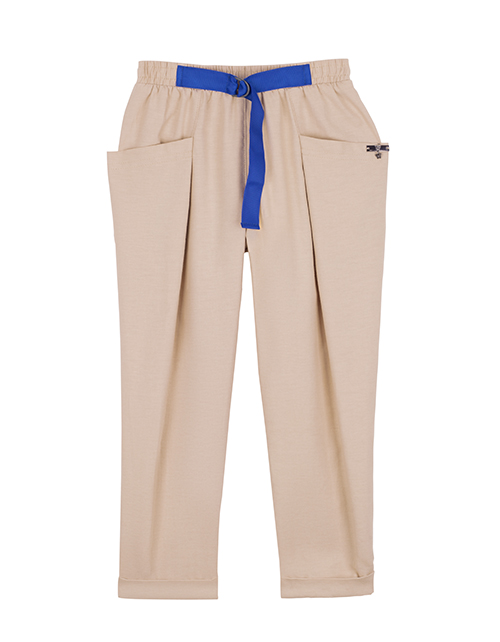 Бежевые брюки для девочки