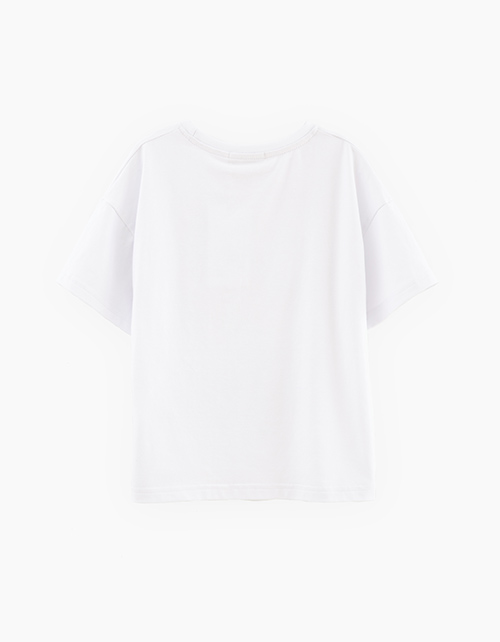 Белая футболка для девочки