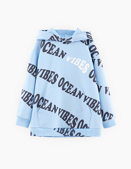 Худи небесно-голубого оттенка для мальчика