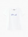 Дизайнерская белая футболка для девочки