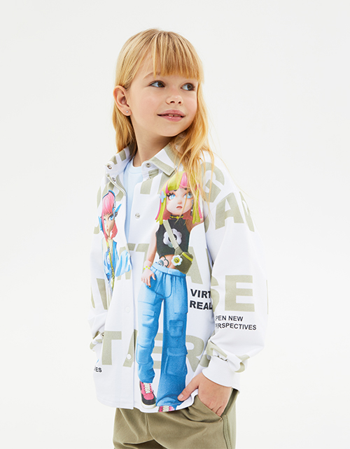 Жакет-рубашка для девочки