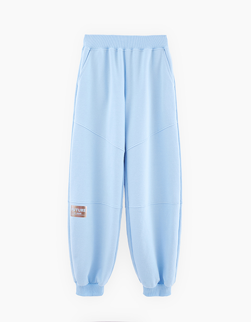 Брюки-джоггеры небесно-голубого оттенка для девочки Брюки-джоггеры небесно-голубого оттенка для девочки