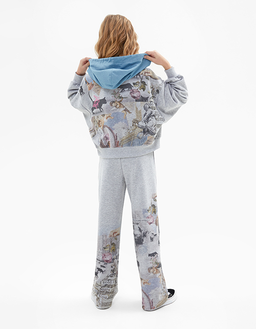 Серые брюки для девочки